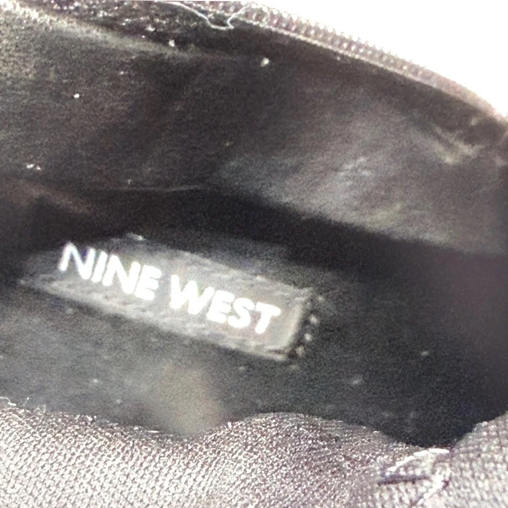 Nine West Black Leather Over-the-Knee High Heel Boots